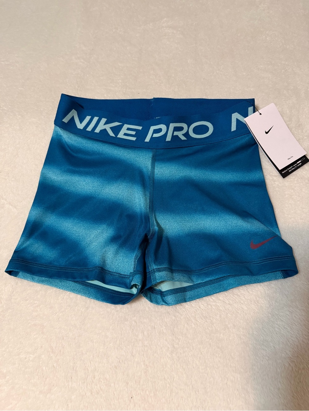 Nike Pro Teal Blue Women's Athletic Shorts